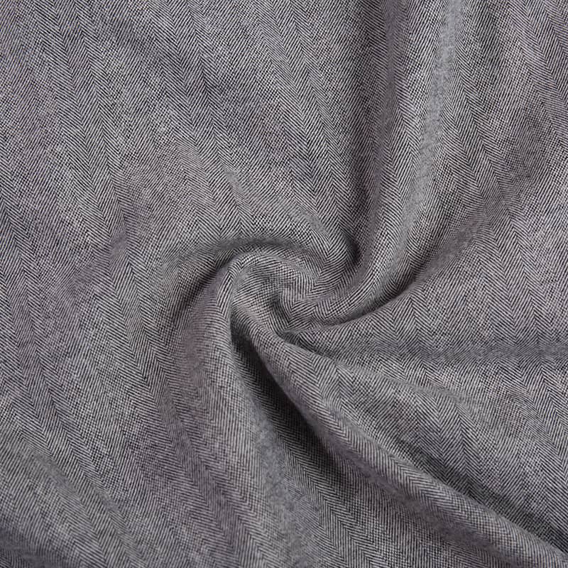 FX54869 Herringbone Design tung vægt poly viskose uld cashmere blandet stof til dragt